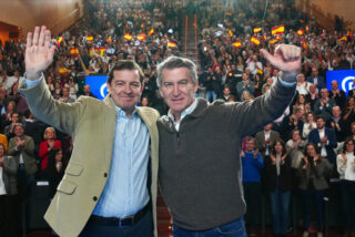 Feijóo, con Mañueco, en campaña