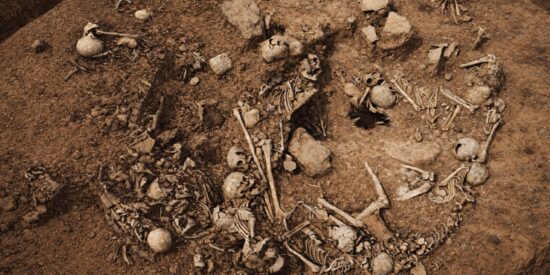 Huesos en la tumba serbia de la Edad de Hierro (1)