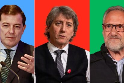 Alfonso Fern&aacute;ndez Ma&ntilde;ueco, Carlos Mart&iacute;nez y Carlos Poll&aacute;n.