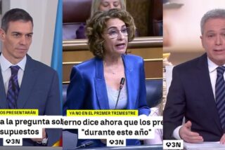 Pedro S&aacute;nchez, Mar&iacute;a Jes&uacute;s Montero y Vicente Vall&eacute;s.