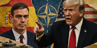 Pedro S&aacute;nchez y Donald Trump.