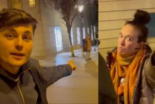 Vito Quiles y la charo podemita.