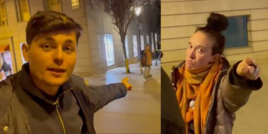 Vito Quiles y la charo podemita.