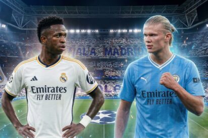 Vinicius Junior y Erling Haaland