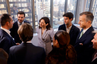D&iacute;az Ayuso anima en Nueva York a los empresarios norteamericanos a invertir en Madrid