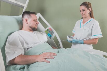 Paciente en un hospital