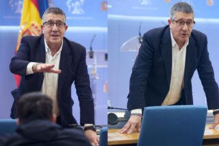 Patxi L&oacute;pez se encara con Vito Quiles en el Congreso