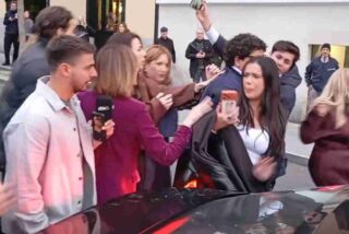 Momento de la no agresi&oacute;n a Sarah Santaolalla.