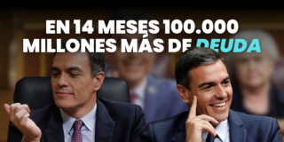 En 14 meses, 100.000 millones m&aacute;s de deuda