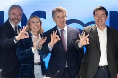 Azcon, Guardiola, Feijóo y Mañueco