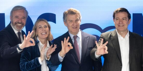 Azcon, Guardiola, Feijóo y Mañueco