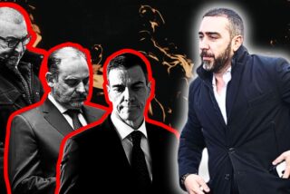 Koldo Garc&iacute;a, Jos&eacute; Luis &Aacute;balos, Pedro Sánchez y V&iacute;ctor de Aldama
