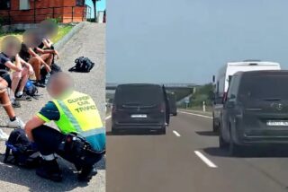 Los detenidos por la Guardia Civil y la escena vivida en pleno regreso hacia Madrid y San Sebasti&aacute;n.