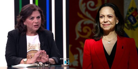 Luc&iacute;a M&eacute;ndez y Mar&iacute;a Corina Machado.