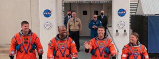Los cuatro astronautas del Artremis II