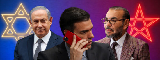 Netanyahu, Sánchez y Mohamed VI