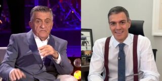 El Gran Wyoming y Pedro S&aacute;nchez.