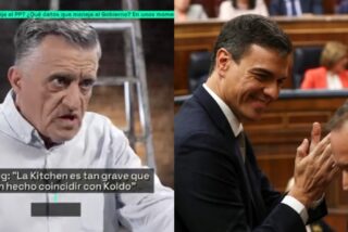 Gran Wyoming y Jos&eacute; Luis &Aacute;balos aplaudido por Pedro S&aacute;nchez.