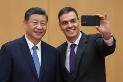 Pedro Sánchez y Xi Jinping.