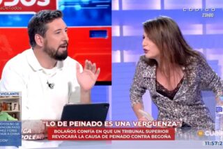 Fernando Carrera (PSOE) y Andrea Levy (PP) en 'En boca de todos' (Cuatro) 
