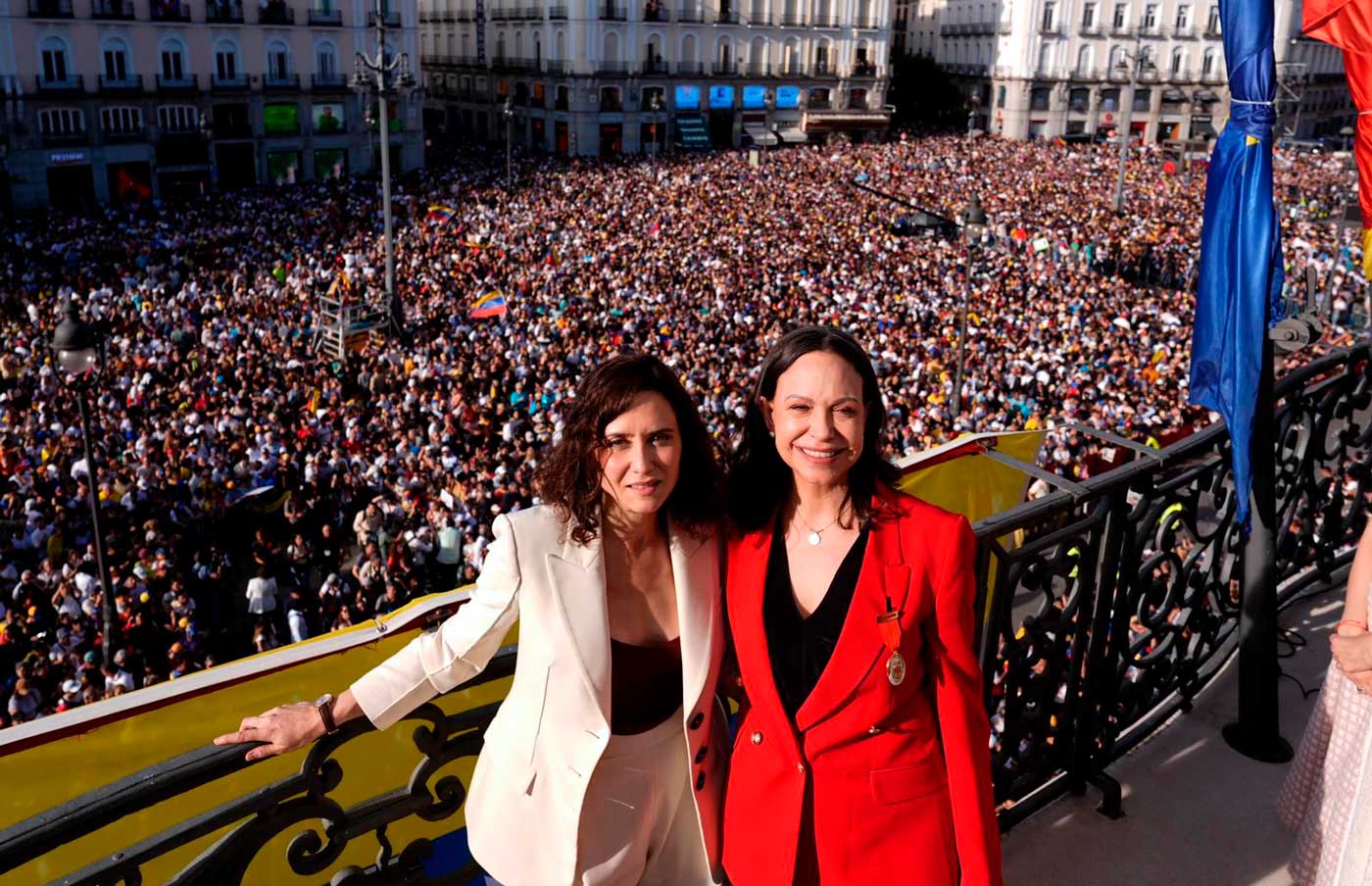 Ayuso eleva a Machado como símbolo de la libertad y proyecta su futuro como presidenta de Venezuela