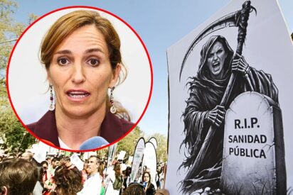 M&oacute;nica Garc&iacute;a y m&eacute;dicos en huelga