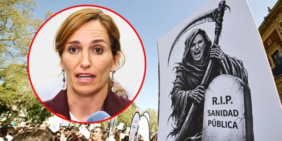 M&oacute;nica Garc&iacute;a y m&eacute;dicos en huelga