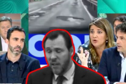 Jos&eacute; Mar&iacute;a Olmo, Alberto Sotillos y Mar&iacute;a Claver contra &Oacute;scar Puente