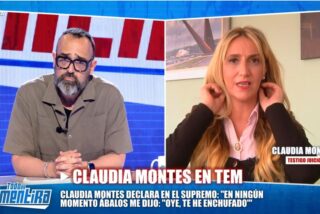 Risto Mejide y Claudia Montes en 'Todo es mentira'