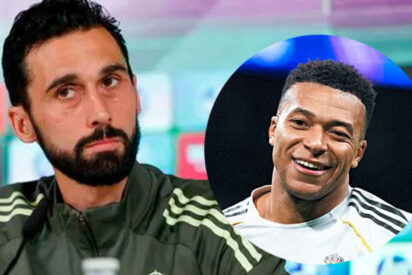 Arbeloa y Mbappe 