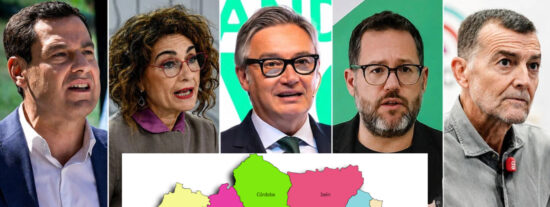 Candidatos 17-M en Andalucía.