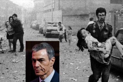 El socialista S&aacute;nchez y un atanetado de ETA contra la Guardia Civil