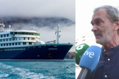 El crucero donde se desat&oacute; el brote de hantavirus y Fernando Sim&oacute;n.