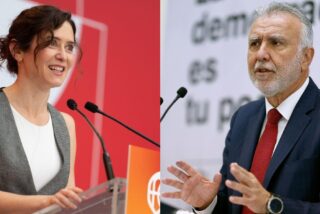 Isabel D&iacute;az Ayuso y &Aacute;ngel V&iacute;ctor Torres.