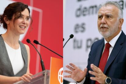 Isabel D&iacute;az Ayuso y &Aacute;ngel V&iacute;ctor Torres.