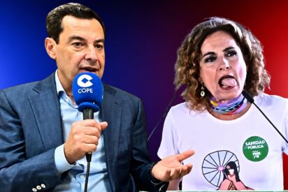 Juanma Moreno y Mar&iacute;a Jes&uacute;s Montero