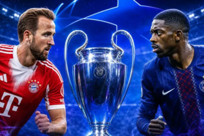 Kane del Bayern contra el PSG de Dembelé