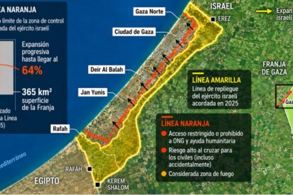La l&iacute;nea roja es la 'nueva frontera' con Israel en Gaza