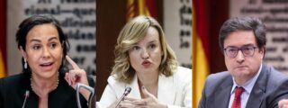 Isabel Pardo de Vera, Pilar Alegr&iacute;a y &Oacute;scar L&oacute;pez.