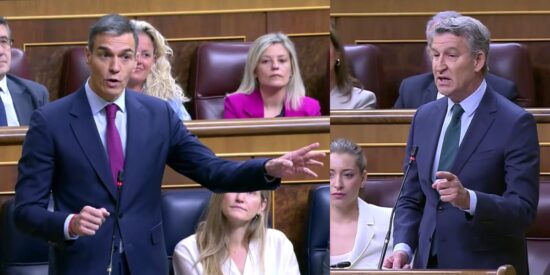 Pedro S&aacute;nchez y Alberto N&uacute;&ntilde;ez Feij&oacute;o.