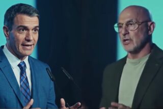Pedro S&aacute;nchez y Luis de la Fuente.