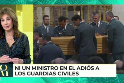 Ana Rosa tritura a S&aacute;nchez por su indignidad con los guardias civiles asesinados en Huelva