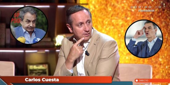 Carlos Cuesta lanza un contundente aviso en Moncloa tras los &uacute;ltimos esc&aacute;ndalos del caso Zapatero y pone el foco en S&aacute;nchez
