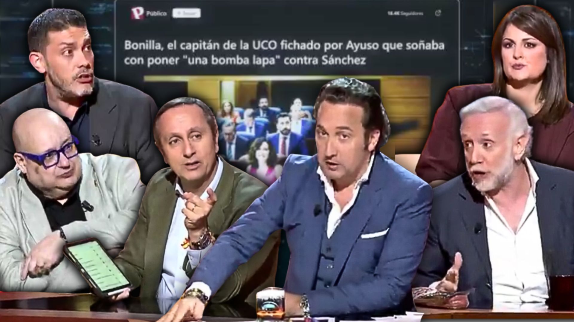 Iker Jiménez, Calabrés, Cuesta, Inda, Garat y Giménez hunden a ‘El Plural’ por el bulo de la bomba lapa