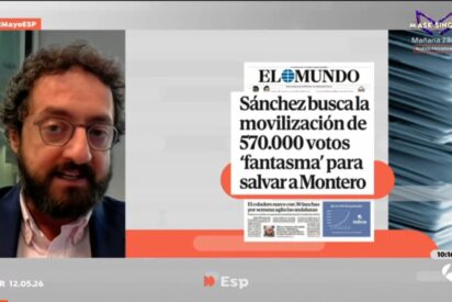 Joaqu&iacute;n Manso, director de 'El Mundo', en 'Espejo P&uacute;blico' (Antena 3) 