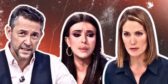 Javier Ruiz, Sarah Santaolalla y Silvia Intxaurrondo 