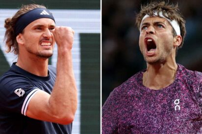 Alexander Zverev y Flavio Cobolli