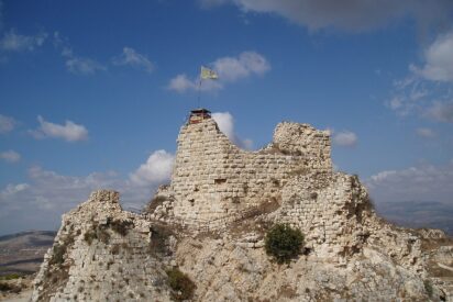 Ruinas del castillo de Beaufort en el sur de Líbano