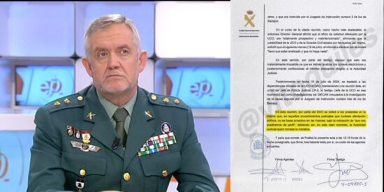 Manuel Llamas y el controvertido documento.