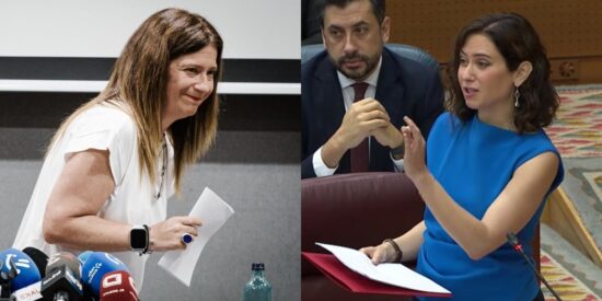 Leire D&iacute;ez e Isabel D&iacute;az Ayuso.